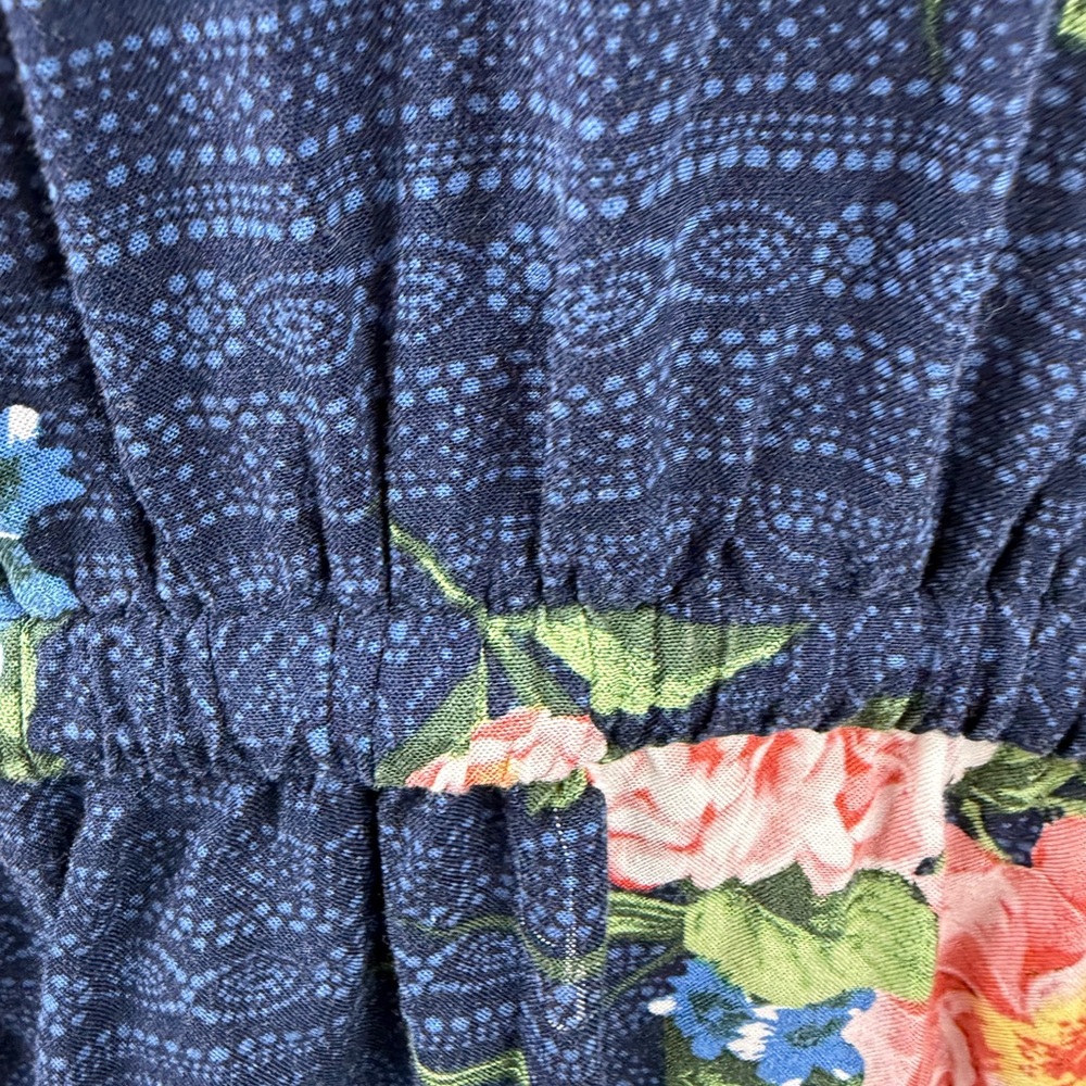 Torrid Navy Blue challis tie front skater dress size 1-1X/14-16 - Picture 9 of 12